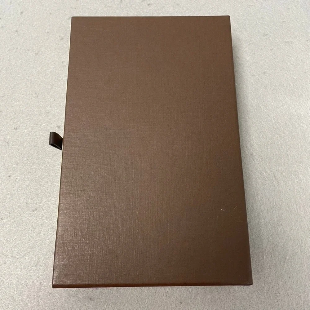 Louis Vuitton Drawer Box and Dust Bag Set Brown Yellow Authentic 5.5x8.5x2